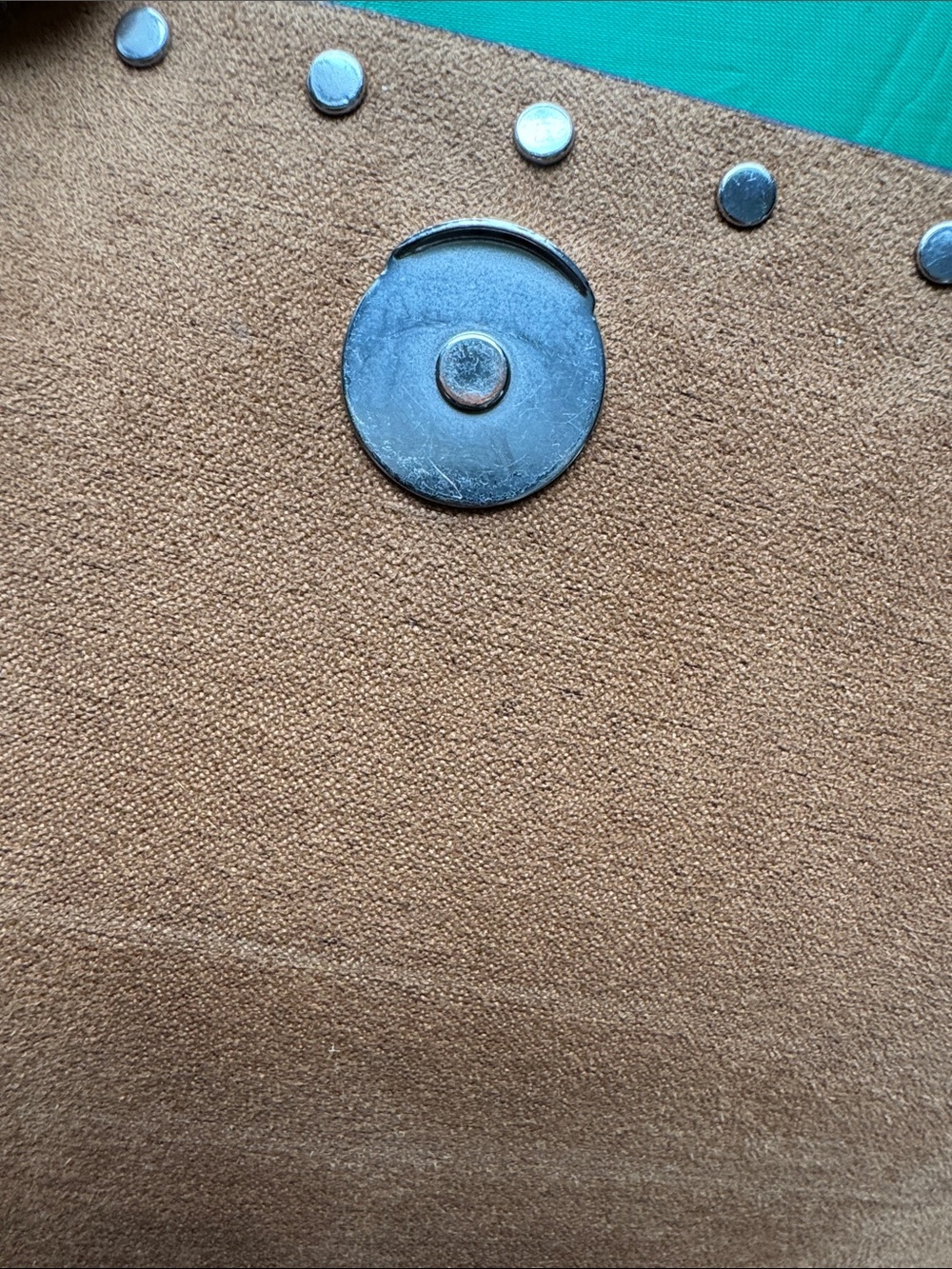 🖤Coach Black Leather 🖤& Signature Canvas Crossbody with Silver Studs - Picture 14 of 17